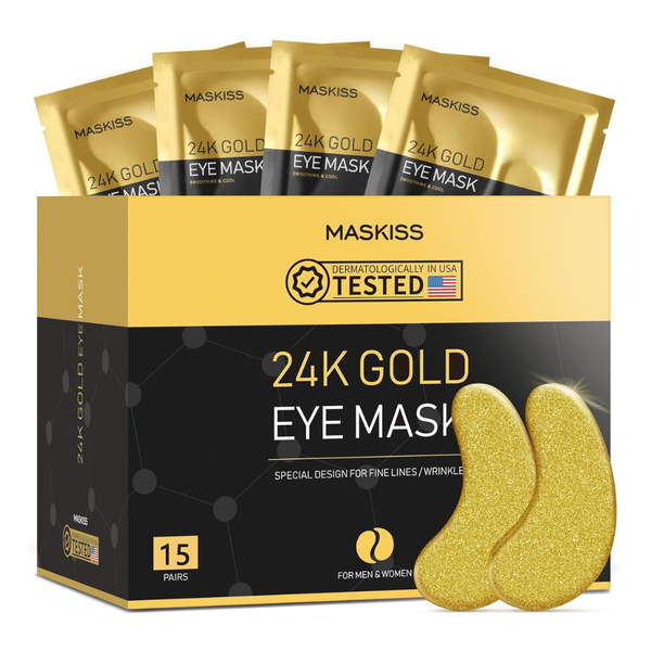 15-Pairs Maskiss 24k Gold Under Eye Patches For Dark Circles And Puffiness