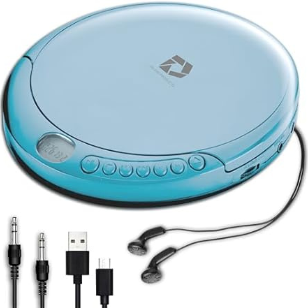 Deluxe Products Portable CD Player With 60-Second Anti-Skip Protection