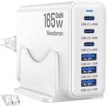 Newdarren 165W GaN 6-Port USB Fast Charger Block