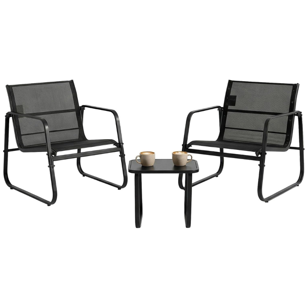 3-Piece Patio Furniture Chairs And Table Set