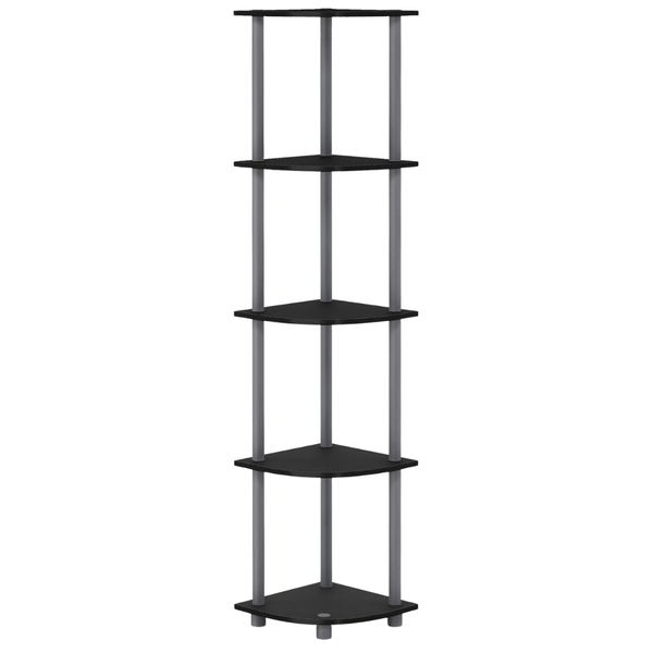 Furinno TURN-N-TUBE Wood 5-Tier Corner Display Rack