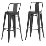 Set Of 2 Simplihome 30'' Seat Height Rayne Industrial Bar Stools