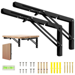2-Pack 16" Dntorx Heavy Duty Metal Folding Shelf Brackets