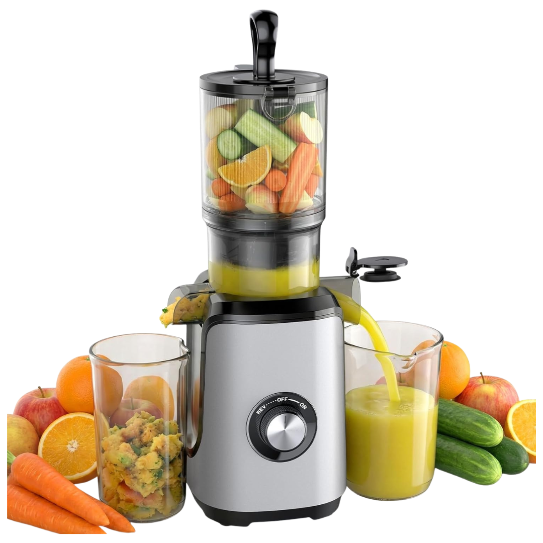 Newbulig Masticating Cold Press Juicer Machine W/ High Juice Yield