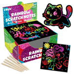 165-Piece Rainbow Scratch Paper Art Notes