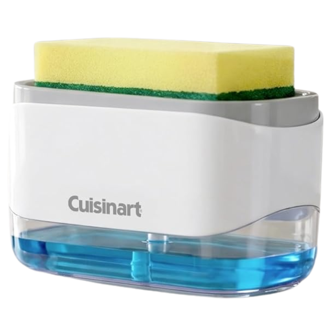 Cuisinart 2-in-1 Dish Soap Dispenser W/ Sponge Holder And Sponge (3 Colors)