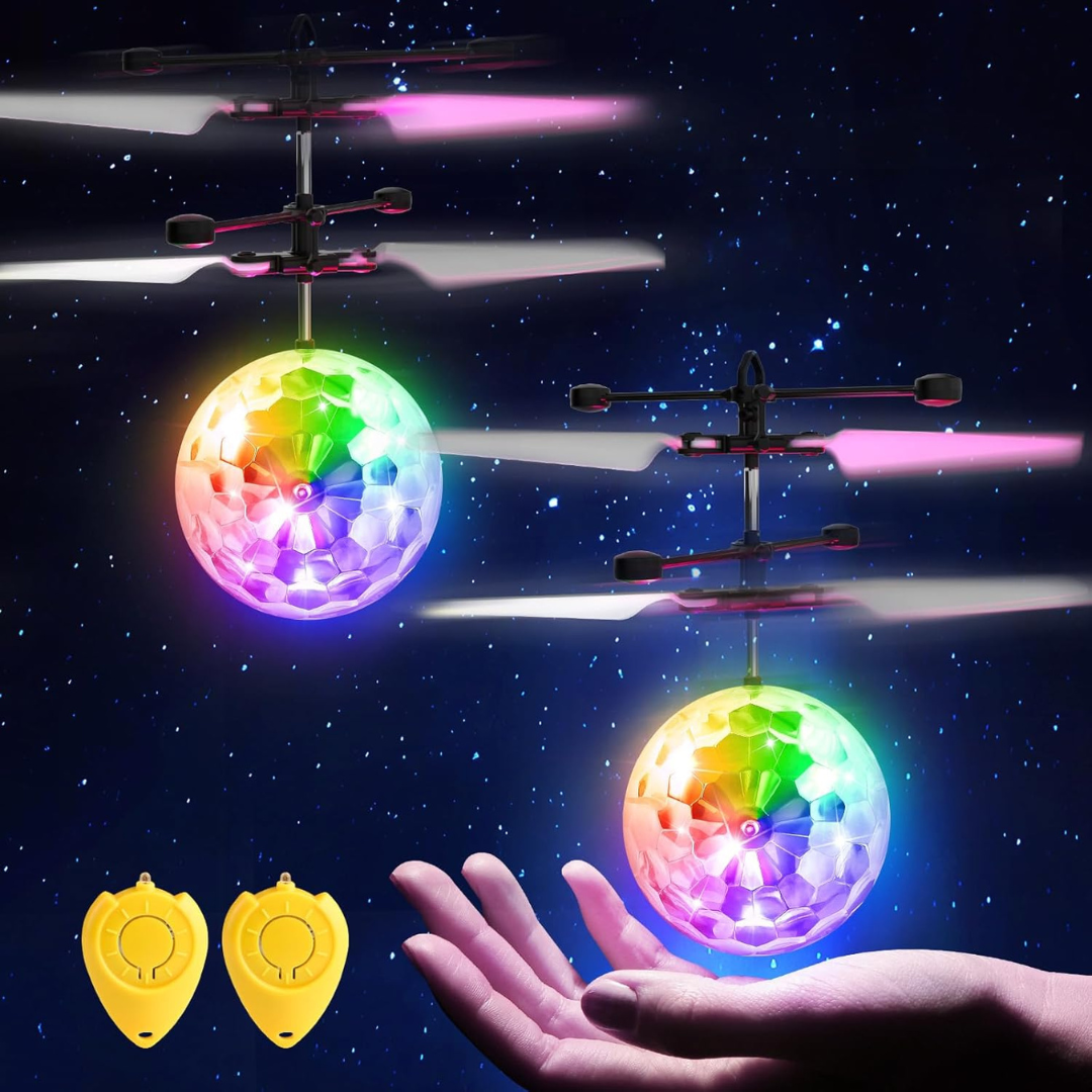 2-Pack Flying Orb Ball LED Toy