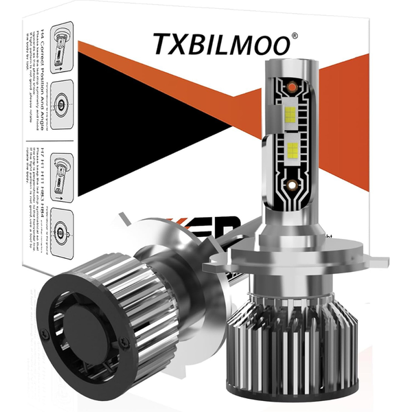 2-Pack Hi/Lo Beam 6500K White Light Combo Bulbs Kit