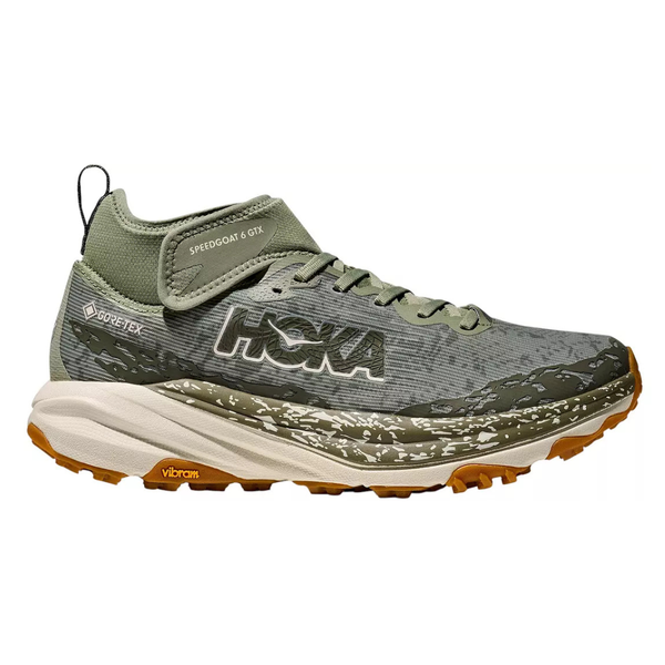 HOKA Speedgoat 6 Mid GTX Men's Trail Running Shoes (Sea Moss / Oat Milk)
