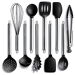 10-Piece Cook With Color Silicone Nonstick Cooking Utensil Set