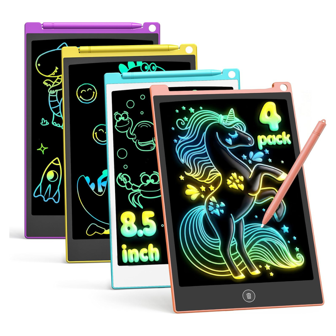4-Pack Tecjoe 8.5'' LCD Writing Tablet Set