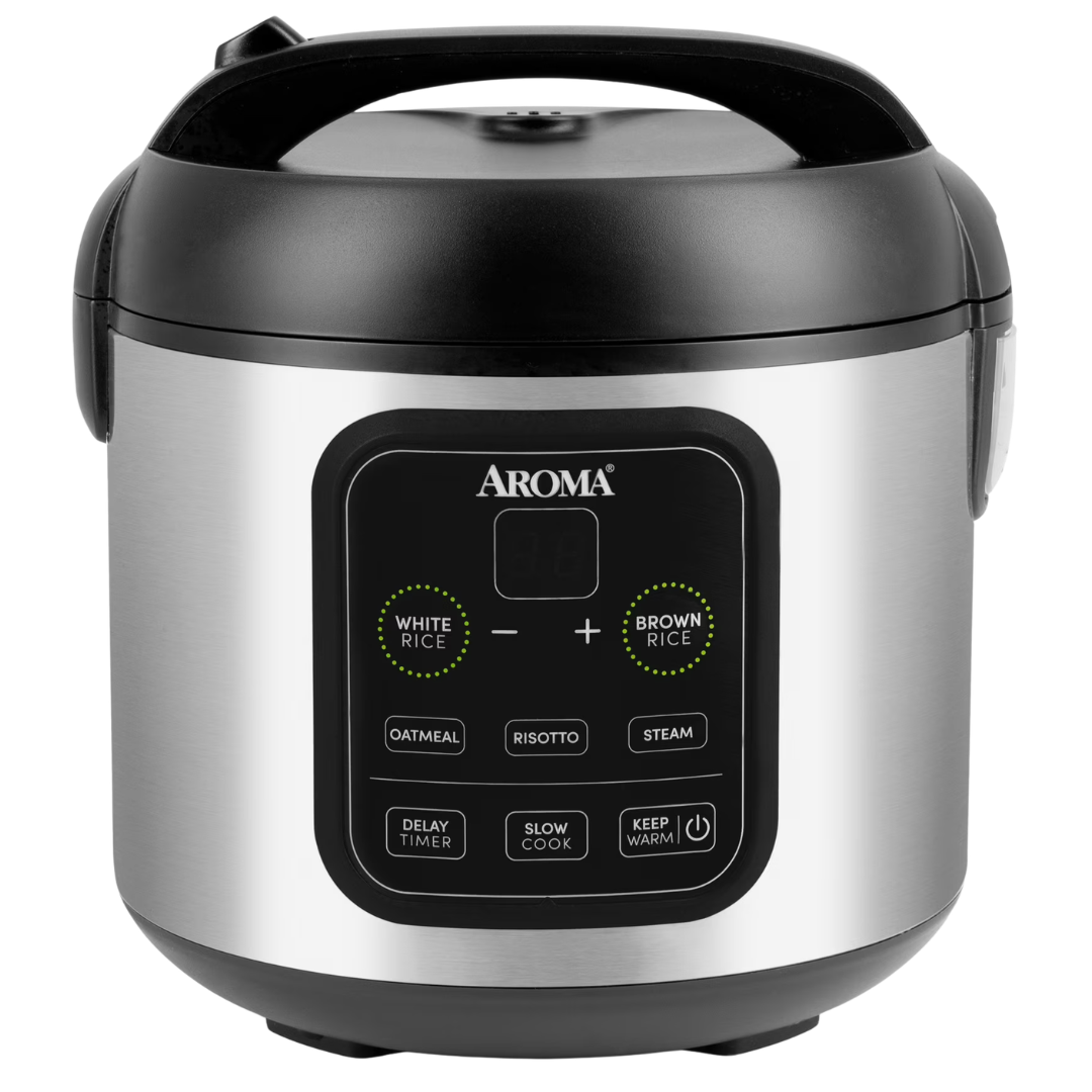 2-Qt Aroma Housewares Rice & Grain Cooker Slow Cook