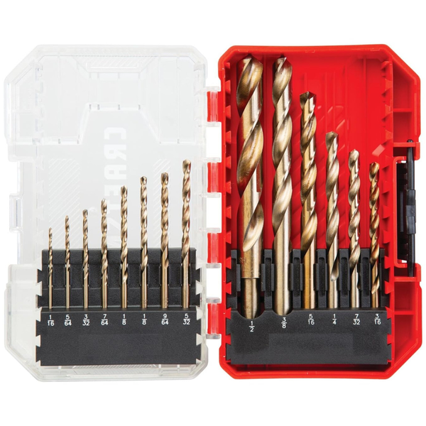14-Piece Craftsman Gold Oxide Drill Bit Set (CMAM2214)