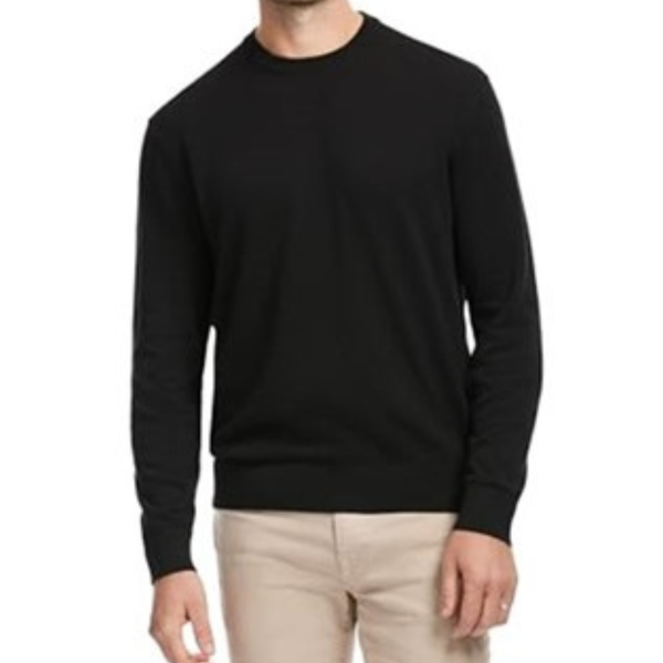 SAKS Fifth Avenue Men's Jersey Cotton Stitch Crewneck Sweater