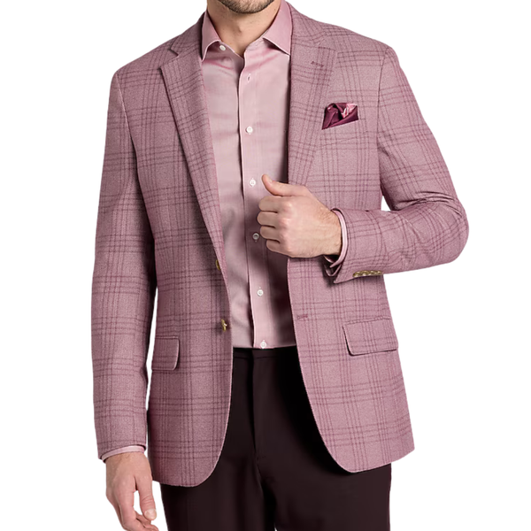 1905 Collection Slim Fit Plaid Sportcoat