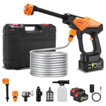 6 in 1 800PSI Nozzle Cordless Portable Washer with 16ft Hose