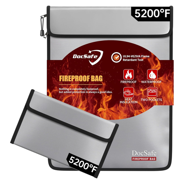 2-Piece DocSafe Fireproof Document Bag
