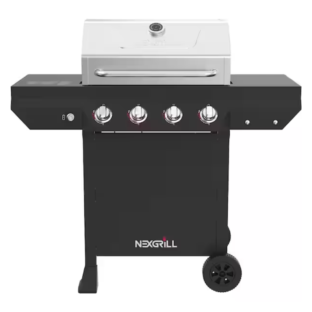 Nexgrill 4-Burner Propane Gas Grill With Stainless Steel Main Lid