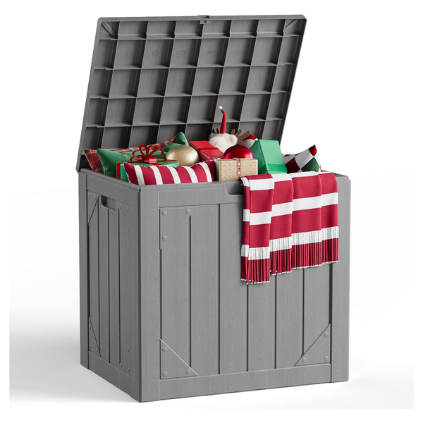 30-Gallon Waterproof Outdoor Lockable Storage Box