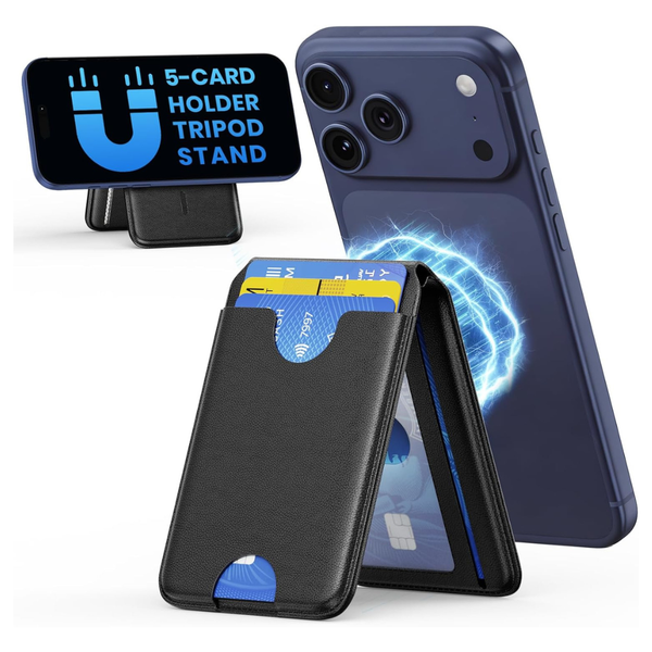 Nepagz MagSafe 5-Card RFID iPhone Wallet W/ Adjustable Stand