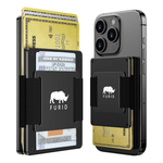 Furid Magnetic Card-Wallet W/ Cash Strap