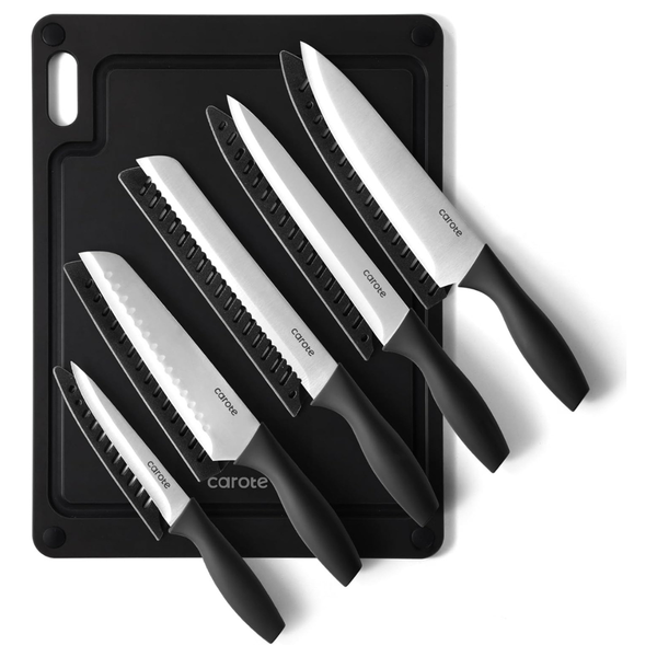 11-Piece Carote Rustproof Stainless Steel Kitchen Knives Set