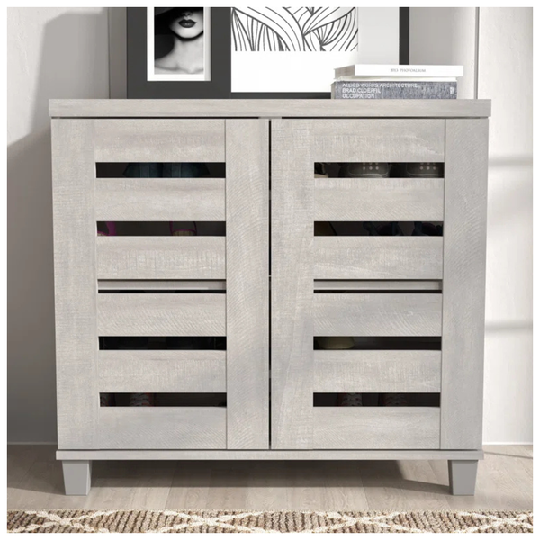 12-Pair Steelside Crete Lismore Shoe Storage Cabinet