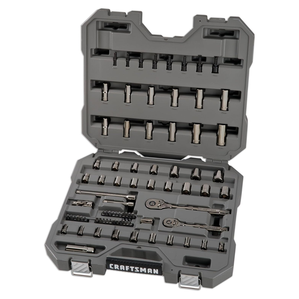 Craftsman Overdrive 80-Piece Gunmetal Chrome Mechanics Tool Set
