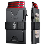 Men's Slim RFID Blocking 12-Card Holder Wallet W/ Pop-Up Function