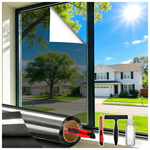 17.5" X 78.7" UV Blocking One Way Daytime Window Privacy Film