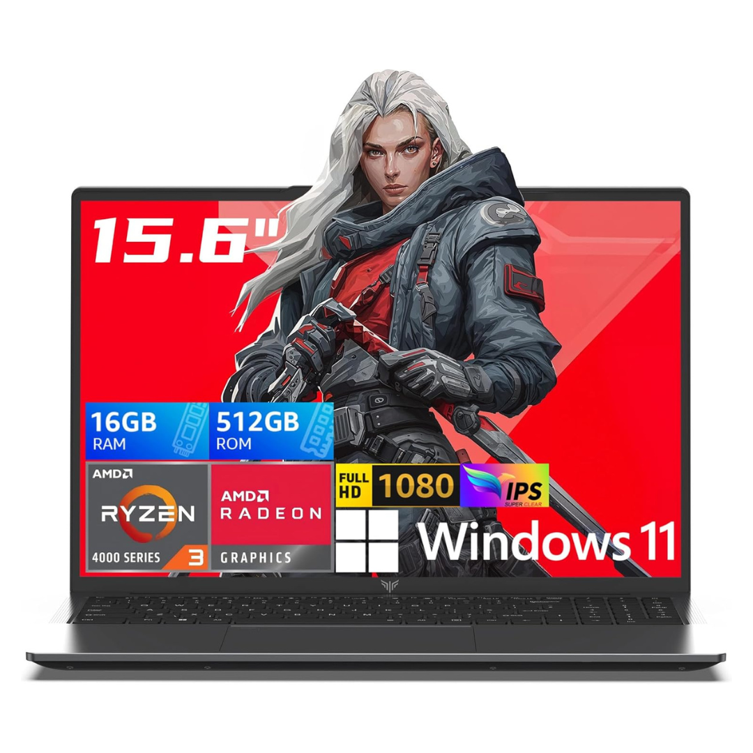 MALLRACE LX15PRO 15.6" FHD Gaming Laptop (Ryzen 3 4300U / 16GB RAM / 512GB SSD / 16GB Video)