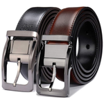 1.25" Reversible Leather Fashion Dress Belt