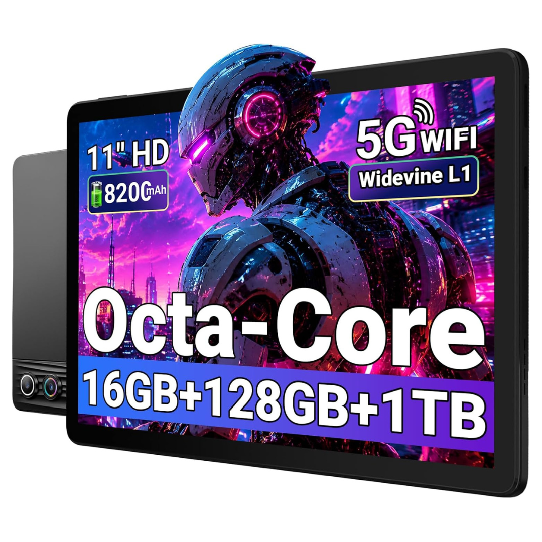 Muisoo MUIA7 11" 128GB Wi-Fi Android Tablet (2 Colors)