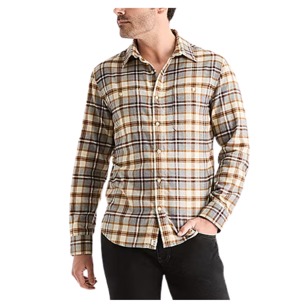 Men's Long Sleeve Regular Fit Flannel Shirt