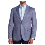 Savile Row Co Men's Blue Knit Blazer