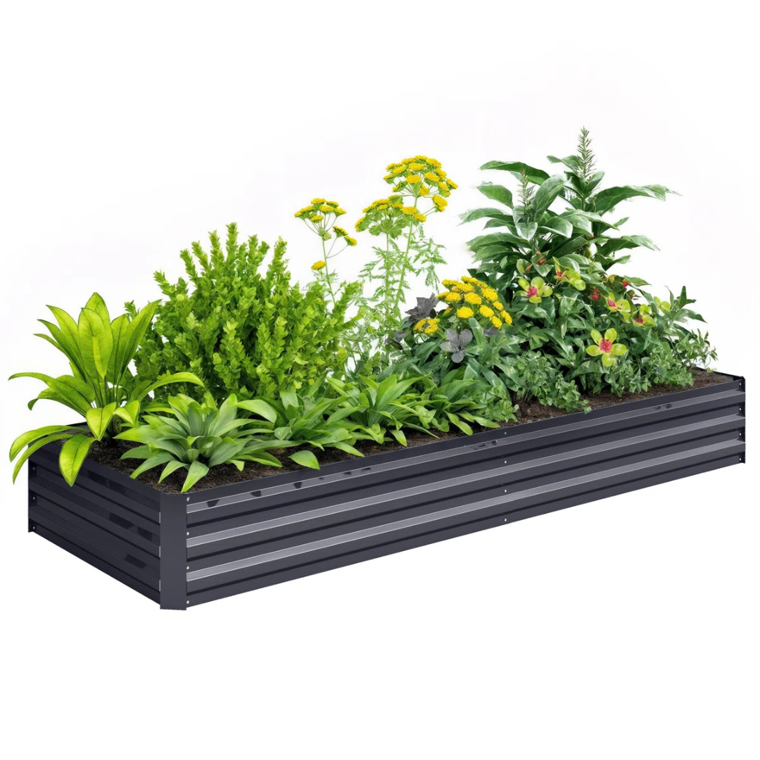 Sol 72 Outdoor Evelin Metal Rectangular Raised Garden Bed