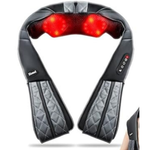 Rechargeable Neck Shoulder Deep 5D Tissue Shiatsu Massager with Heat