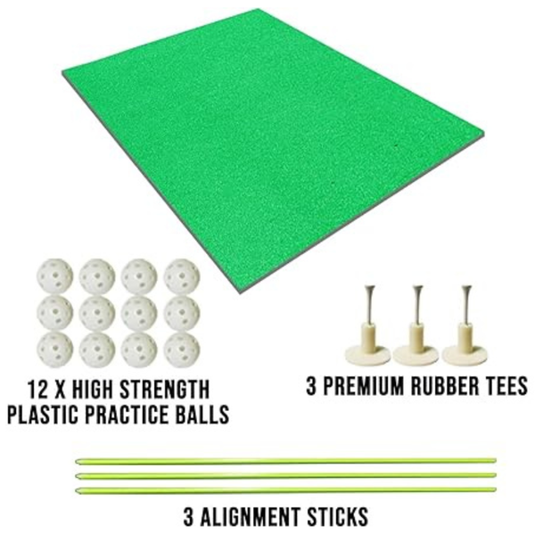 3' x 5' Premium Quality Golf Practice Hitting Mat w/ Balls & Tees