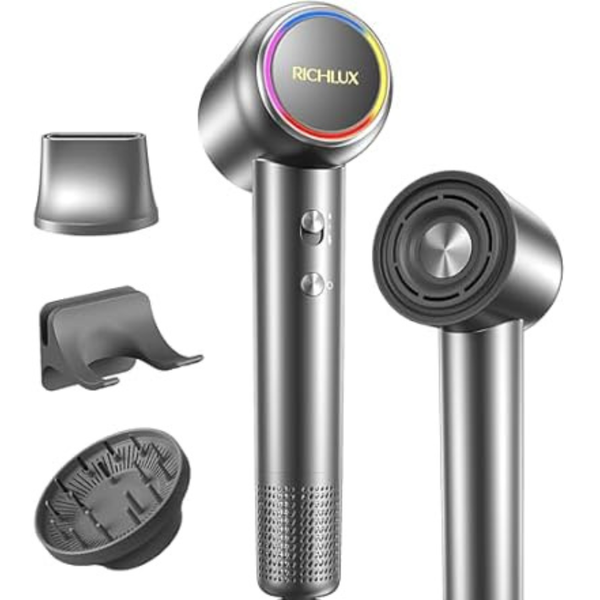 Portable 150,000 RPM High-Speed Ionic Hair Dryer with Diffuser
