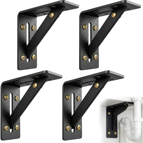 4-Pack Adjustable Undermount Sink Brackets