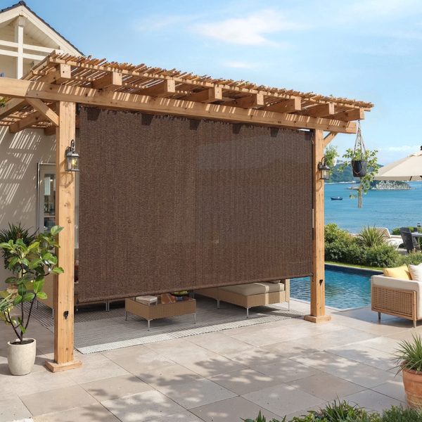 10' x 8' Vicllax Outdoor Blind Sun Roller Shade