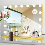 LilyHome 22.8" X 18.1" Large Hollywood Lighted Vanity Mirror