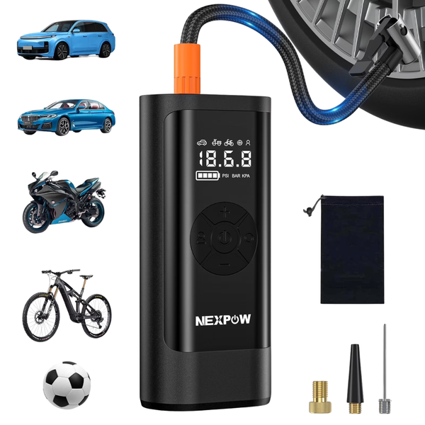 Nexpow 150PSI Cordless Tire Inflator Portable Air Compressor
