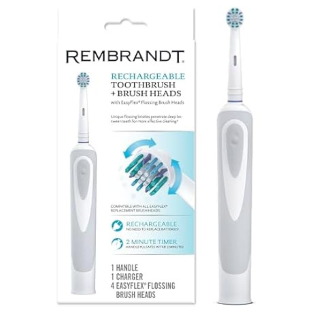 Rembrandt Rechargeable Toothbrush + Brush Heads