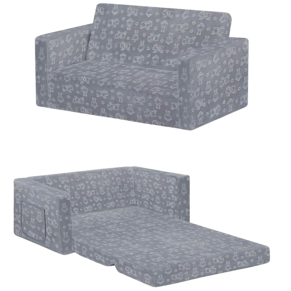 Serta Perfect Comfy 2-in-1 Flip Couch/Sleeper Sofa To Lounger
