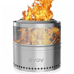 GVDV 18" Camping Smokeless Fire Pit With Bag