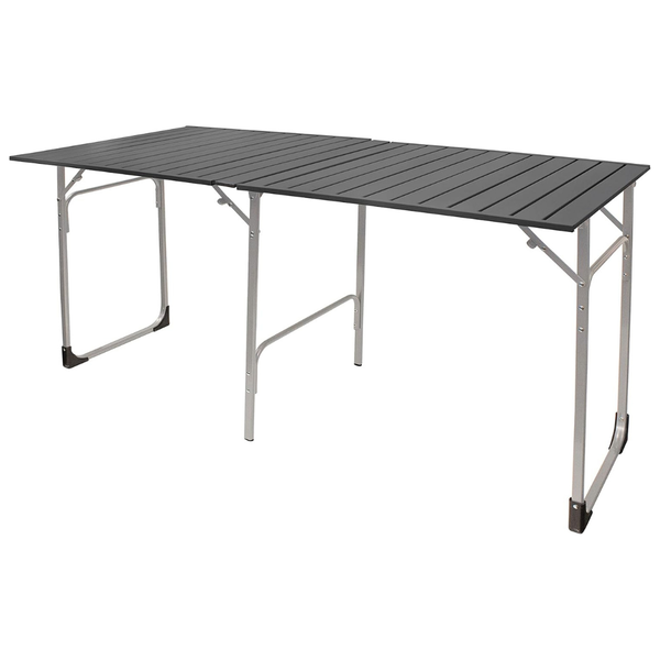 30"D X 60"W X 29.5"H Portable Aluminum Slim-Fold Outdoor Table