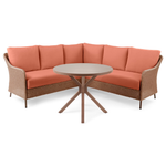 Mainstays Chelsea Outdoor Patio Steel 4-Pieces Sectional Dining Set (3-Colors)