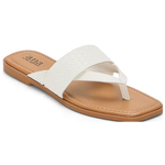 Women's Woven Band Slip-On Thermoplastic Rubber Flip-Flops
