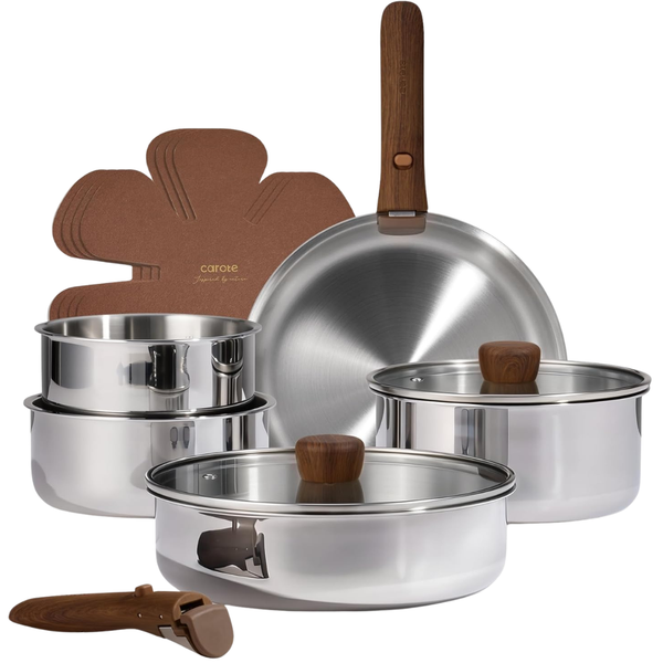 13-Piece Carote Stainless Steel Cookware Set